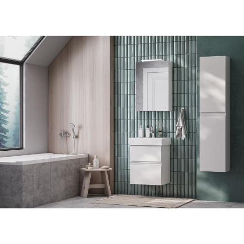 картинка Зеркало-шкаф Roca Oleta 50 правый, белый глянец (A857644806) от магазина Сантехстрой