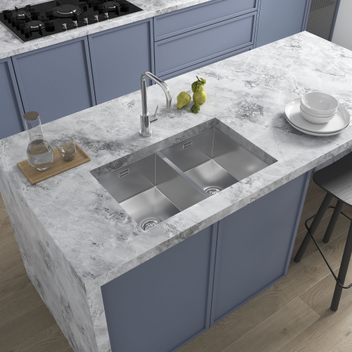 картинка Кухонная мойка Reflexion Garda RX2170SS полированная сталь от магазина Сантехстрой