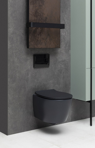 картинка Унитаз Allen Brau Fantasy 4.11004.31 подвесной Черный матовый без сиденья от магазина Сантехстрой