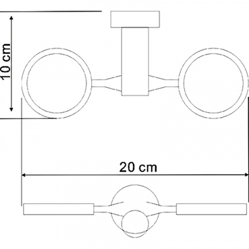 картинка Держатель стакана для зубных щеток и мыльницы WasserKRAFT Donau K-C177 двойной Хром от магазина Сантехстрой