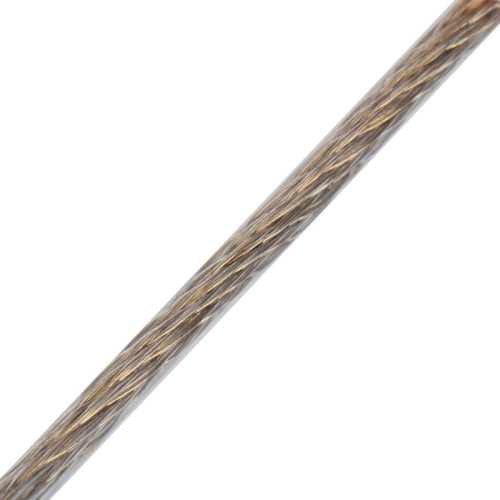 картинка Трос стальной в ПВХ оплетке d=3,0 мм,  прозрачный (бухта 200 м) REXANT от магазина Сантехстрой