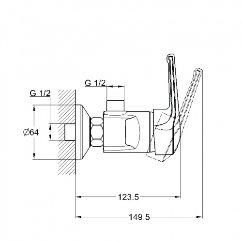 фото смеситель solone sit5-a182 для душа