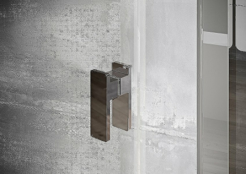 картинка Душевая дверь Ravak Nexty NDOP2-120 03OG0C00Z1 профиль Хром стекло Transparent от магазина Сантехстрой