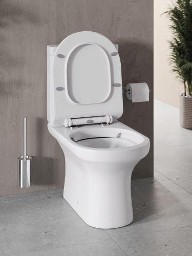 картинка Agger AT04000 унитаз-компакт безободковый, сиденье с микролифтом от магазина Сантехстрой