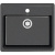 картинка Кухонная мойка Marrbaxx Джекки Z9 черный глянец Z009Q004 от магазина Сантехстрой