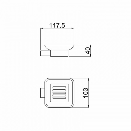 картинка Мыльница Allen Brau Infinity 6.21004-00 Хром от магазина Сантехстрой