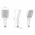 картинка Ручной душ с шлангом VSHN-41HGM вороненая сталь от магазина Сантехстрой