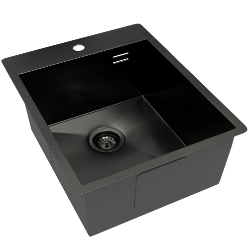 картинка Кухонная мойка Reflexion Iseo RX2240BL оружейная сталь от магазина Сантехстрой