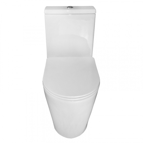 картинка Унитаз-компакт Azario Flin 365х590х790 напольный, безободковый с быстросъемным сиденьем микролифт (AZ-1363C) от магазина Сантехстрой