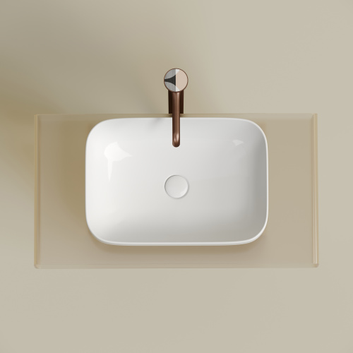 картинка CN6055 Умывальник чаша накладная прямоугольная Element 500*359*145мм от магазина Сантехстрой