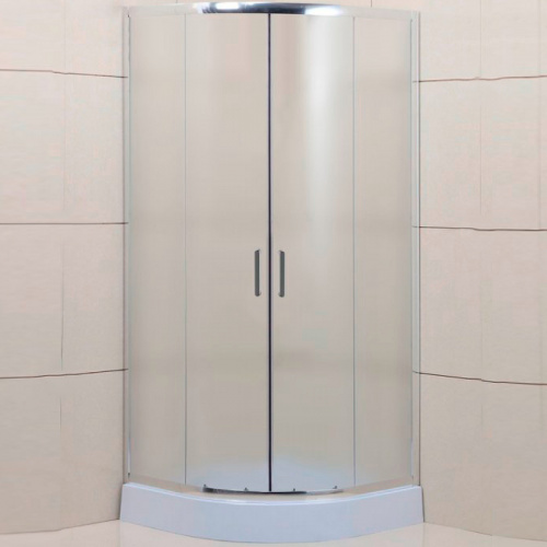 картинка Душевой уголок BelBagno Uno 80х80 UNO-195-R-2-80-P-Cr профиль Хром стекло рифленое от магазина Сантехстрой