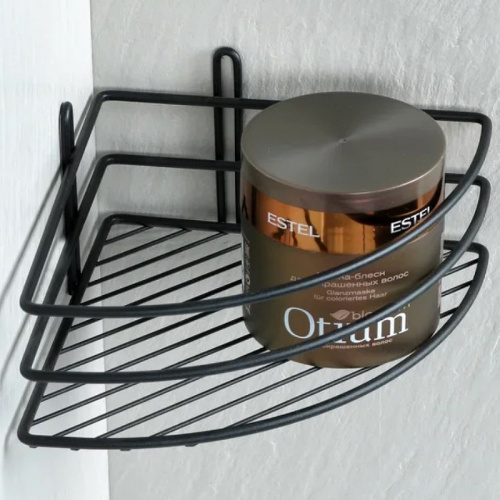 картинка Полка Fixsen угловая одноэтажная черная (FX-710B-1) от магазина Сантехстрой