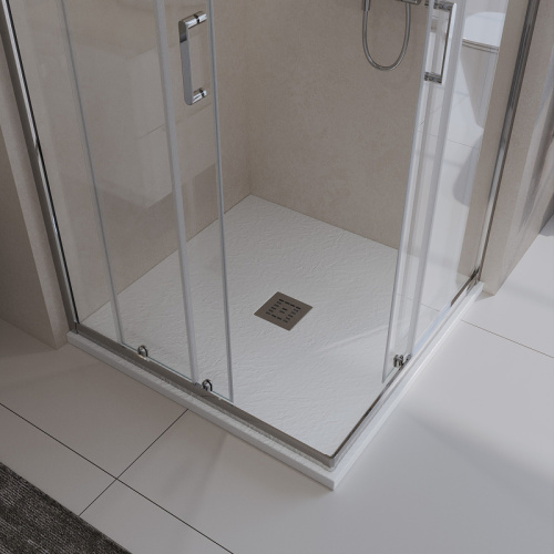 картинка Душевой поддон из искусственного камня BelBagno Uno 90x90 TRAY-MR-UNO-A-90-35-W Белый от магазина Сантехстрой