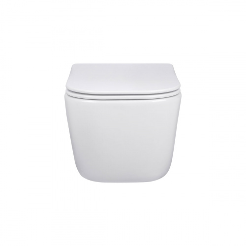 картинка Унитаз подвесной Core VT1-28 безободковый, цвет белый, ультратонкое soft-close сиденье от магазина Сантехстрой