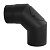 картинка Отвод черный 90* d 150 2 мм с ревизией КПД от магазина Сантехстрой