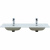 картинка Раковина Aquanet Flat 120 812-120D 254367 двойная Белая от магазина Сантехстрой