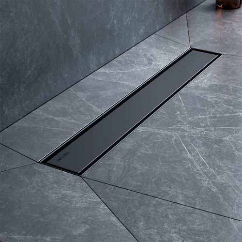 картинка W01SC-U11-050-04BM MasterFlow Трап для душа линейный универс затвор Tile 50см цвет черн мат от магазина Сантехстрой