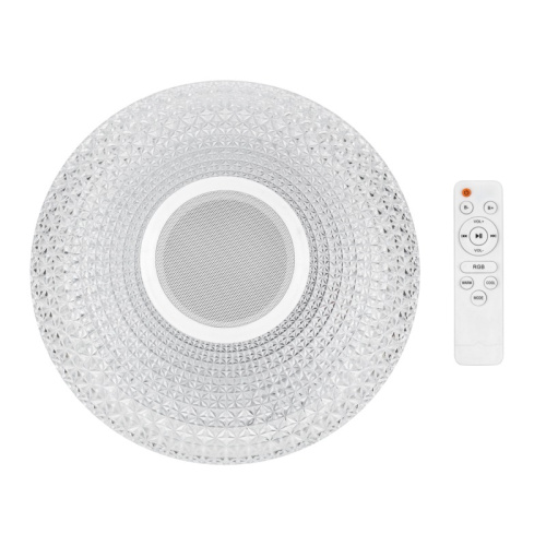 картинка Светильник настенно-потолочный REXANT Satori Melody 2700-6500 K RGB Bluetooth Sound с пультом и APP LED от магазина Сантехстрой
