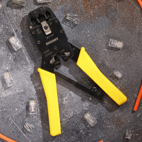 картинка Кримпер REXANT HT-200R для обжима 10P10C,  8P8C,  6P6C,  4P4C от магазина Сантехстрой