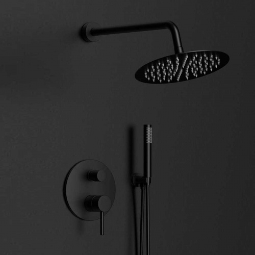 картинка Душевой комплект Desire VSFW-1D1MB, встраиваемый, 2 режима, черный от магазина Сантехстрой