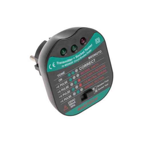 картинка Тестер розеток,  детектор автоматов MS5902RTD MASTECH от магазина Сантехстрой