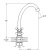 картинка Смеситель ECONOCE EC0491 для кухни от магазина Сантехстрой