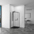 картинка Душевой уголок RGW Hotel HO-081-B 100х100 350608100-24 профиль Черный стекло матовое-сатинат от магазина Сантехстрой