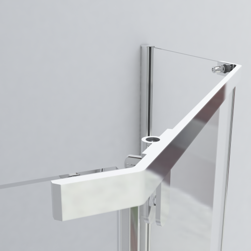 картинка Душевой уголок Stresa VSP-1S900CLG, 900*900, брашированное золото, стекло прозрачное от магазина Сантехстрой