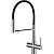 картинка смеситель для кухни zorg steel hammer sh 2003 cr хром черный