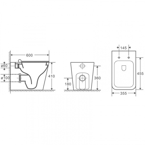 картинка Унитаз Grossman GR-4414S подвесной с сиденьем Микролифт от магазина Сантехстрой