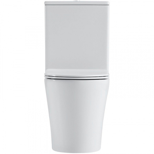 картинка Унитаз компакт Black&White Universe 7793W с бачком и сиденьем Микролифт от магазина Сантехстрой