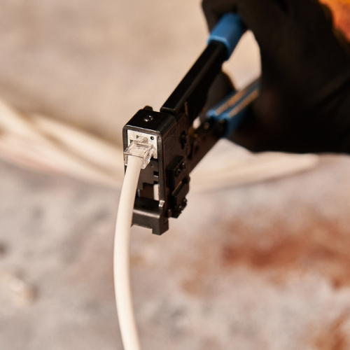 картинка Кримпер REXANT HT-808 PROFI для обжима торцевой 8P8C от магазина Сантехстрой