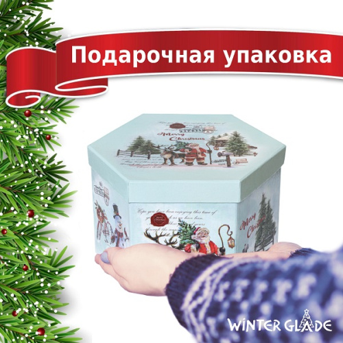 картинка Набор ёлочных шаров Winter Glade, папье-маше, 14 шт. от магазина Сантехстрой