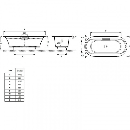 картинка Слив-перелив Jacob Delafon Volute 99314T-CP Хром от магазина Сантехстрой