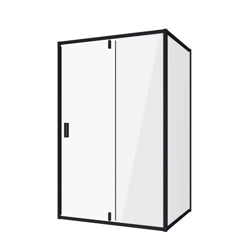 картинка Душевое ограждение Niagara Nova NG-83-11AB-A80B (110х80х195) прямоугольник,черный,дверь распашная,стекло прозрачное,2 места от магазина Сантехстрой