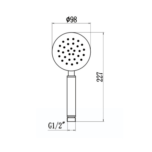картинка Лейка для ручного душа Savol 1/2″ (1 режим) (S-YSP05L) от магазина Сантехстрой