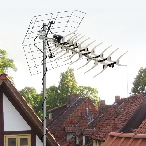 картинка ТВ антенна наружная «Активная» для цифрового ТВ DVB-T2, RX-413 REXANT от магазина Сантехстрой