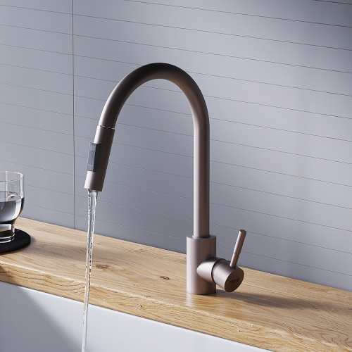 картинка D3007511 Logic Кухонный смеситель  с вытягивающимся изливом, сатин от магазина Сантехстрой