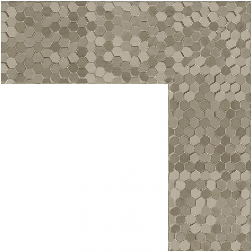 картинка Зеркало Evoform Definite 76х56 BY 3052 в багетной раме - Соты титан 70 мм от магазина Сантехстрой