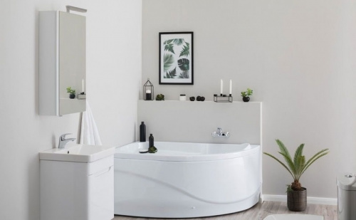 картинка Акриловая ванна Aquanet Graciosa 150x90 L 203940 без гидромассажа от магазина Сантехстрой