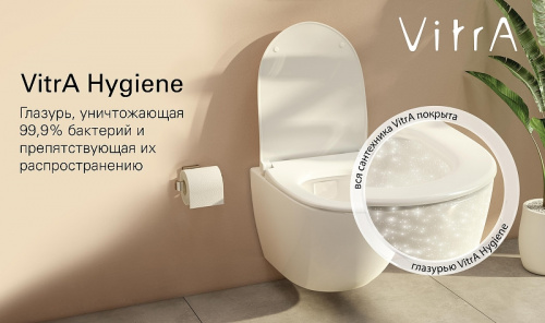 картинка Унитаз компакт Vitra Arkitekt 9754B003-7201 угловой с бачком и сиденьем Микролифт от магазина Сантехстрой
