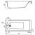 картинка Акриловая ванна Santek Фиджи 170х75 1WH501596 без гидромассажа от магазина Сантехстрой
