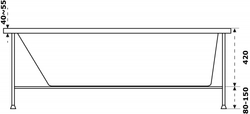 картинка Ванна акриловая AZARIO Бали 180х80 (БАВ0105) от магазина Сантехстрой