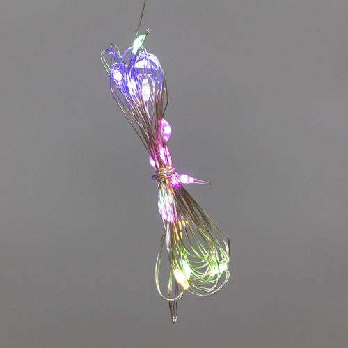 картинка Гирлянда Светодиодный дождь из росы 3х2м,  мультиколор,  USB + пульт управления,  с крючками для крепления NEON-NIGHT от магазина Сантехстрой