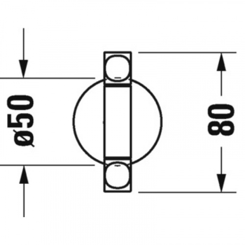 картинка Полотенцедержатель 46,5 см Duravit Starck T 0099411000 от магазина Сантехстрой