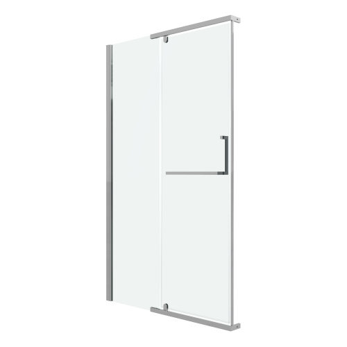 картинка Дверь в нишу Grossman Pragma 100.K33.03.120.10.00 (120х195) хром,стекло прозрачное,распашная, 1 место от магазина Сантехстрой