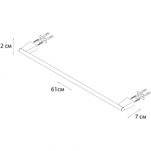 картинка Полотенцедержатель TREND GOLD трубчатый  (FX-99001) от магазина Сантехстрой