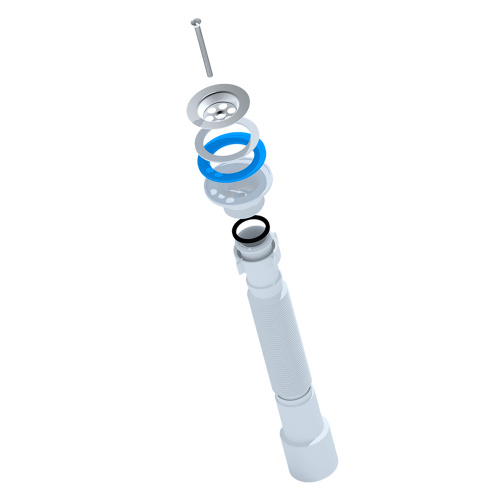 картинка Сифон гофрированный Ани Пласт 1 1/4"*40/ 50 (391-801мм) (G206) от магазина Сантехстрой