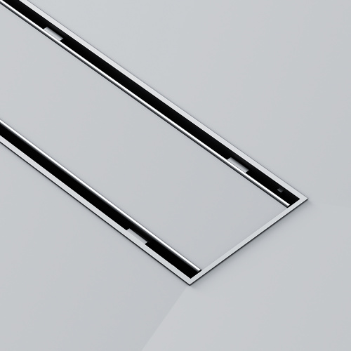 картинка W02SC-U11-060-04SB PrimeFlow Трап для душа линейный универс затвор Tile 60см цвет сталь мат от магазина Сантехстрой