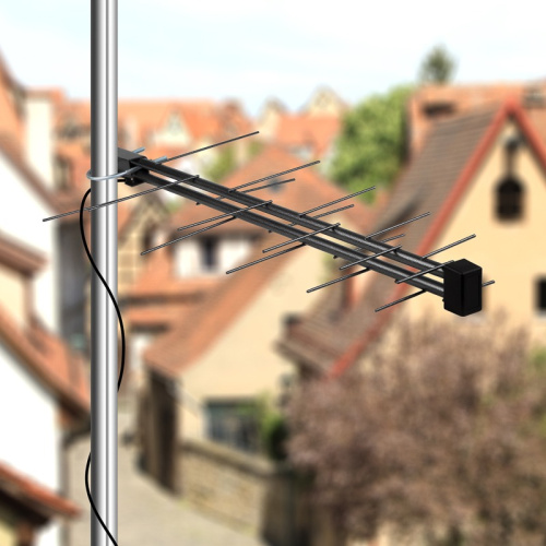 картинка ТВ антенна наружная «Активная» для цифрового ТВ DVB-T2, RX-424 REXANT от магазина Сантехстрой